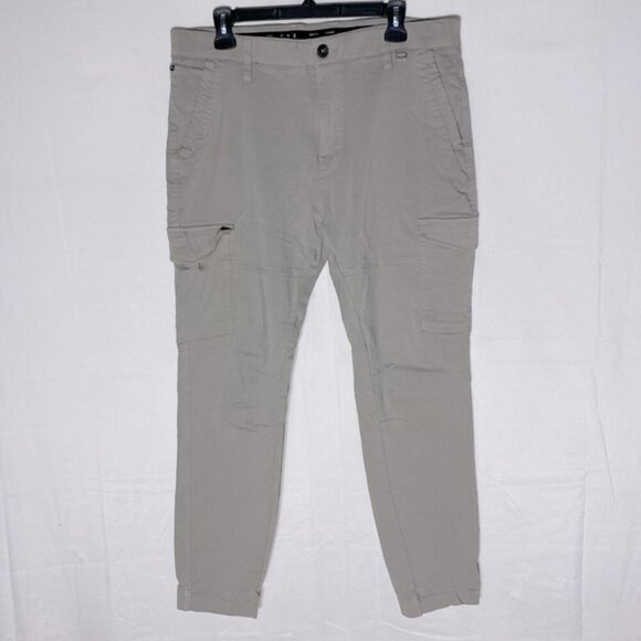 Raw Projek Beige Tapered Leg Cargo Pants 36 - Picture 1 of 16